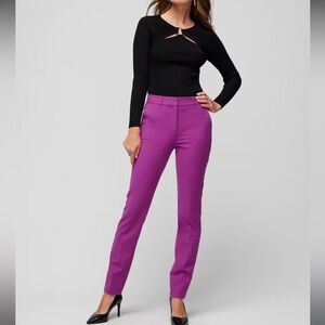 NWT White House Black Market Elle Slim Ankle Pant in Baie Size 4